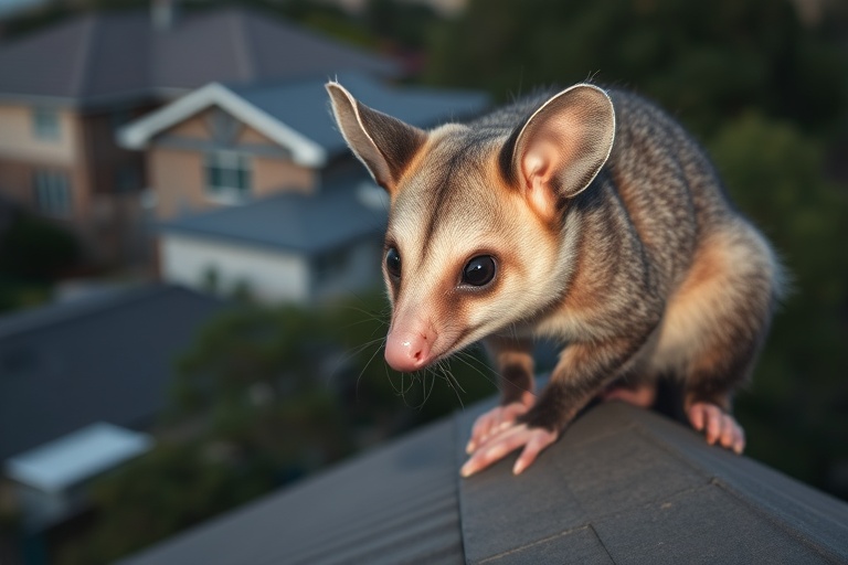 Possum in Richmond residential area