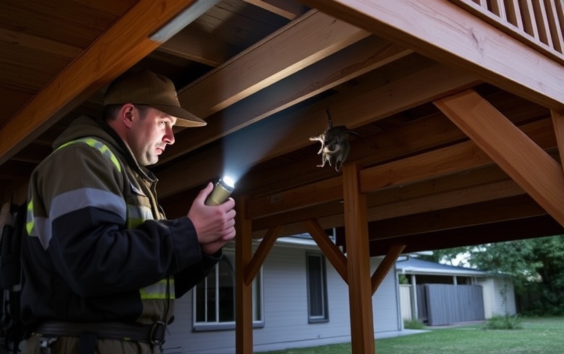 Under Deck Possum Removal in Richmond